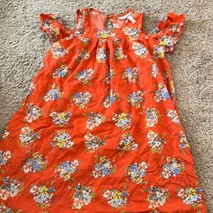 Matilda Jane 435 off the shoulder orange floral sundress Size 12